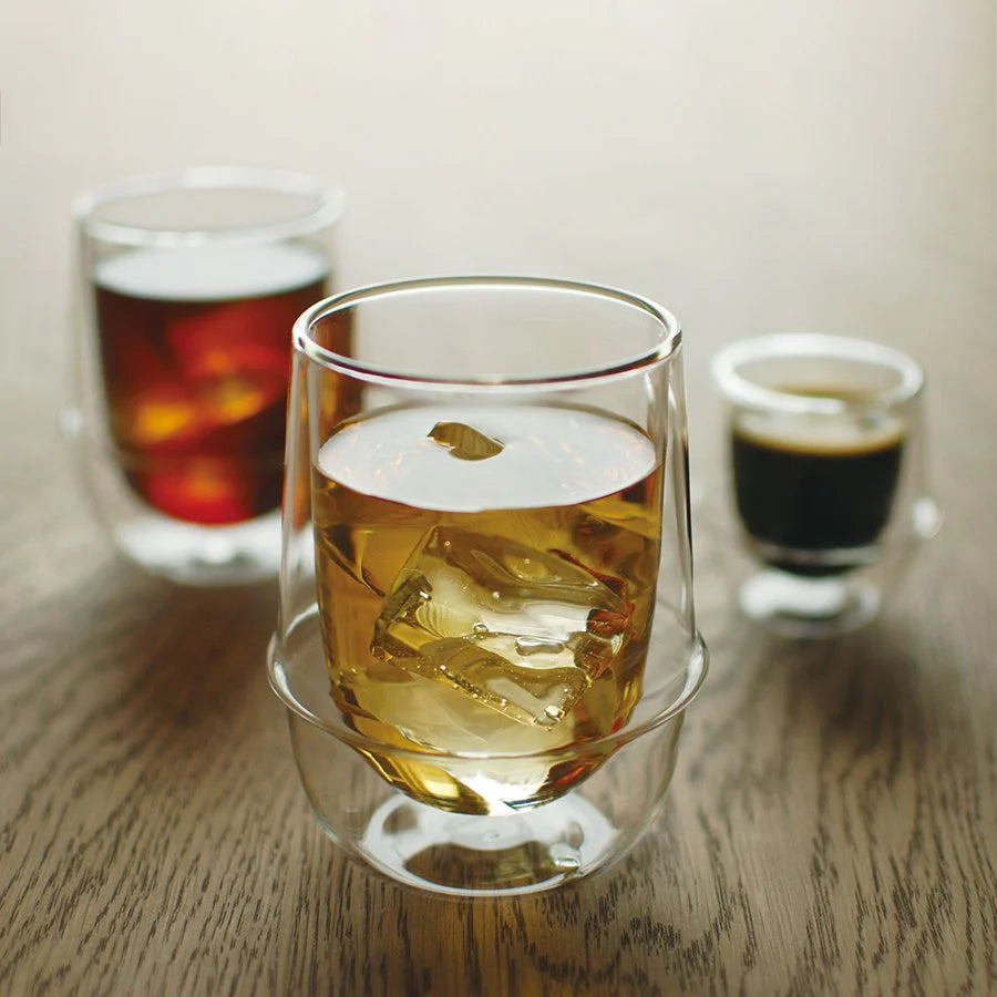 Kinto KRONOS Double Wall Ice Tea Glass, 350ml